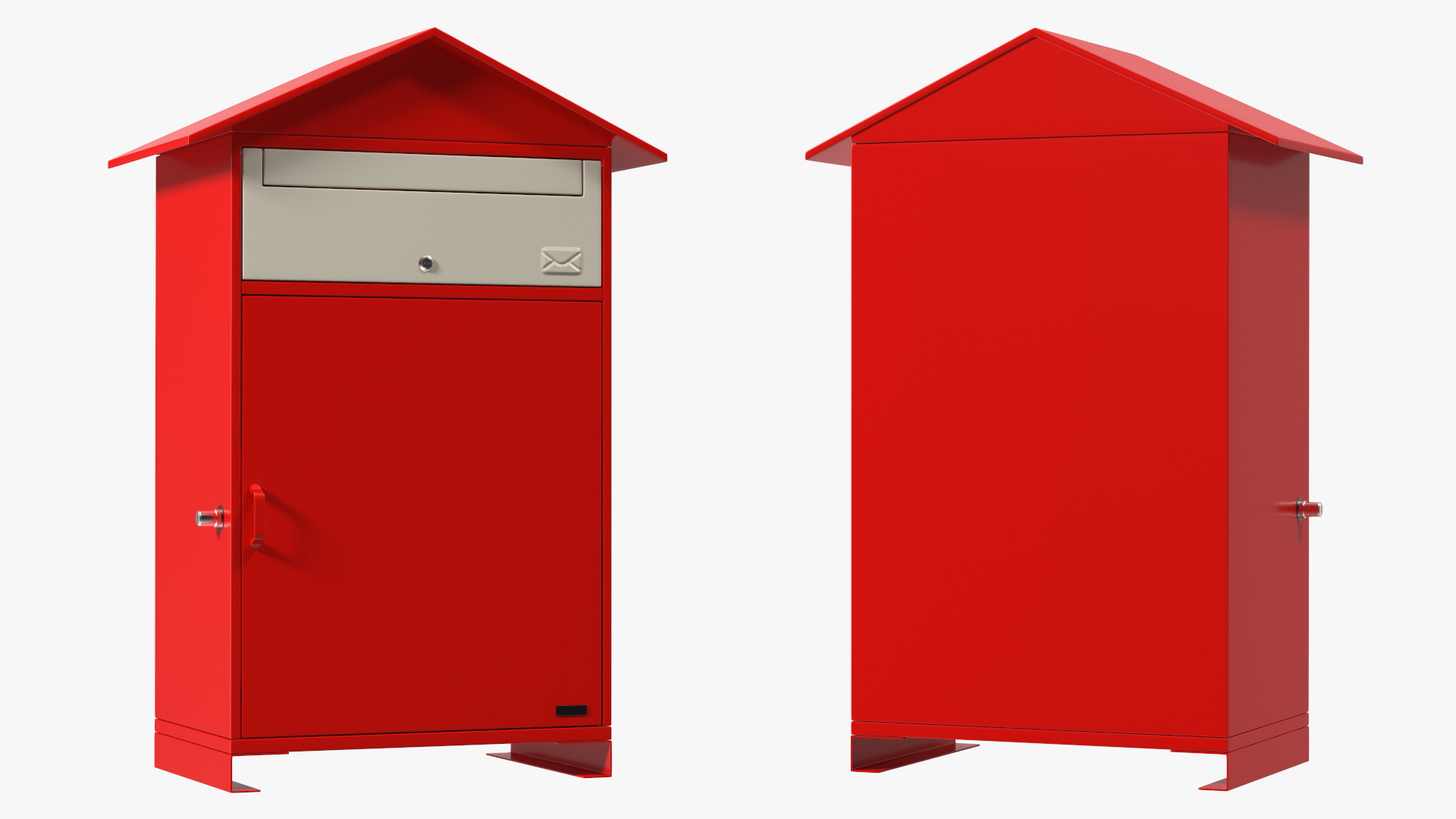 Drop Box for Parcels Red 3D model