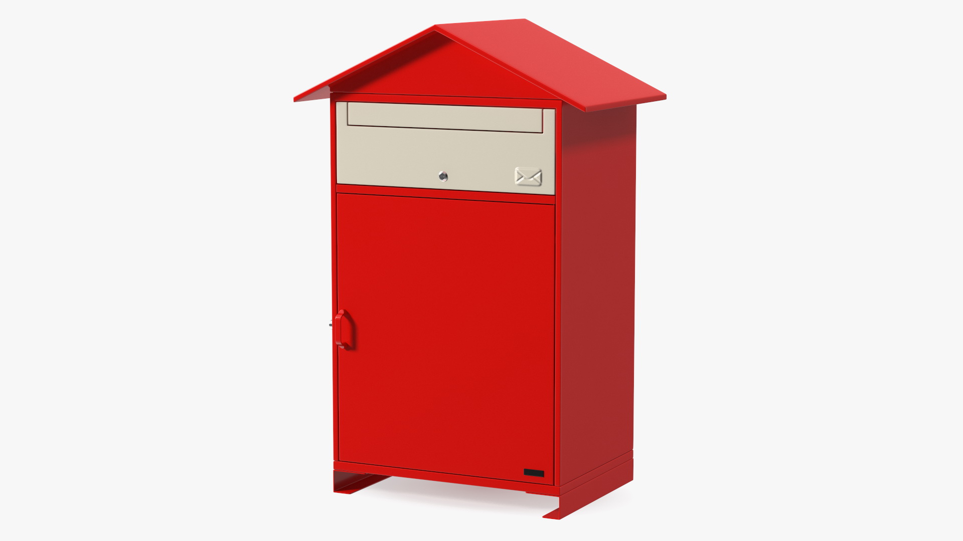 Drop Box for Parcels Red 3D model