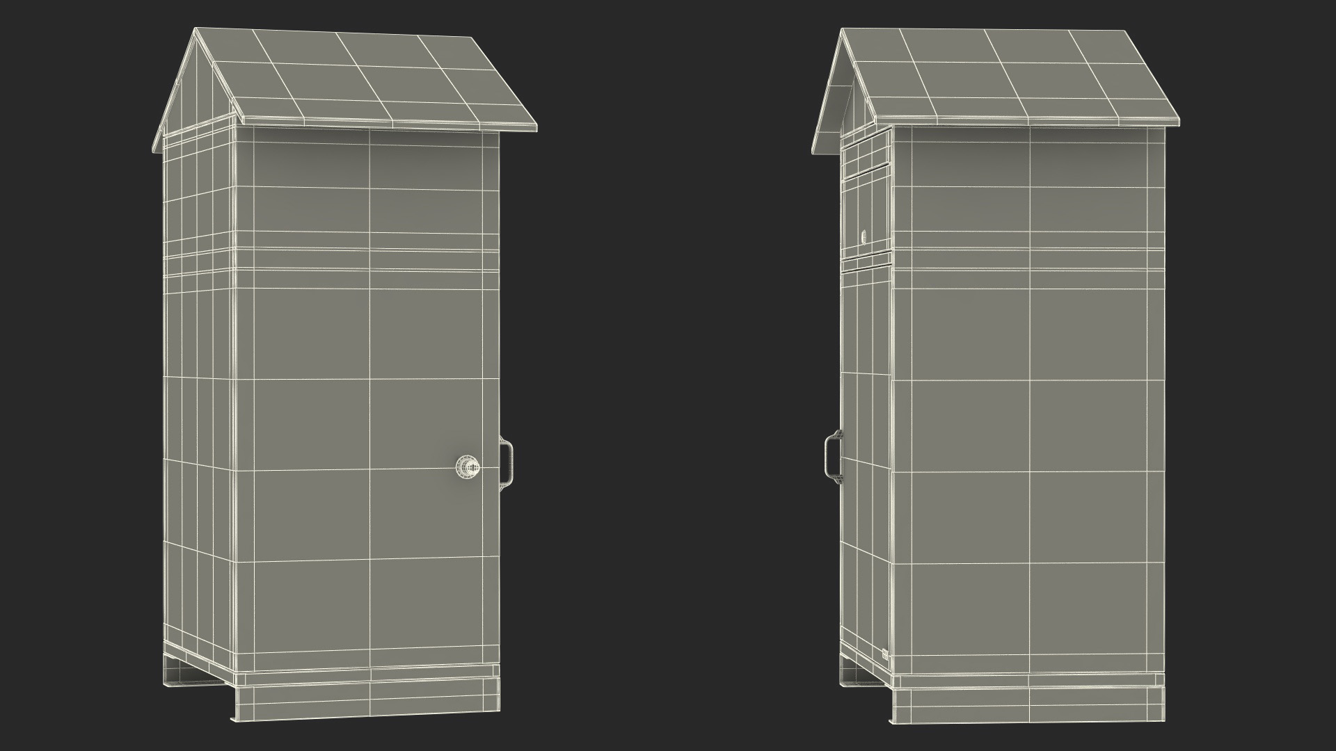 Drop Box for Parcels Red 3D model