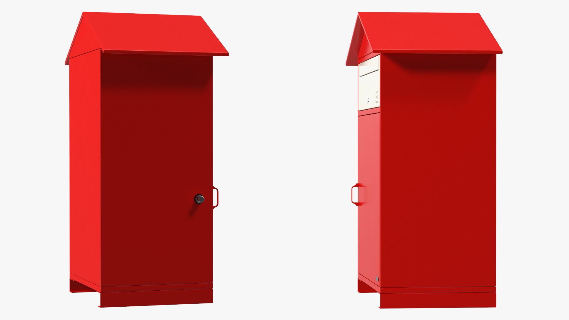 Drop Box for Parcels Red 3D model