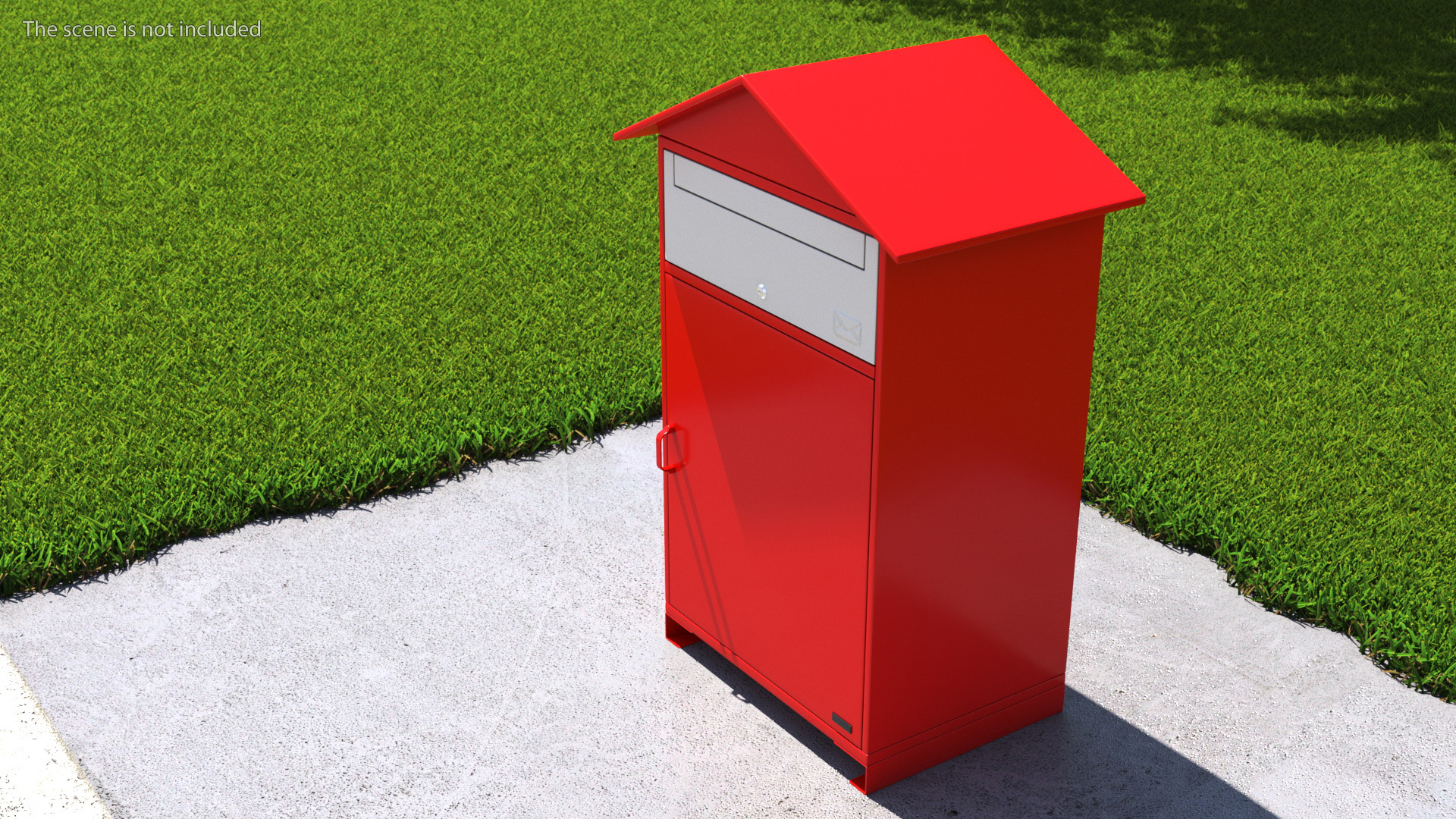 Drop Box for Parcels Red 3D model