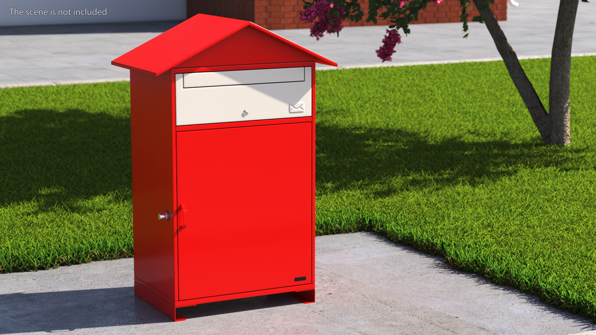 Drop Box for Parcels Red 3D model