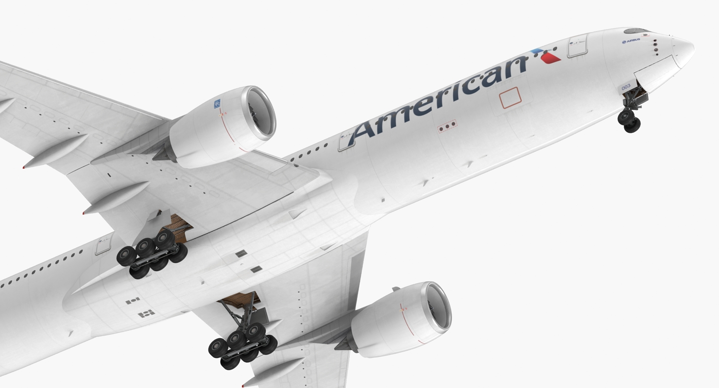 Airbus A350 1000 American Airlines 3D model