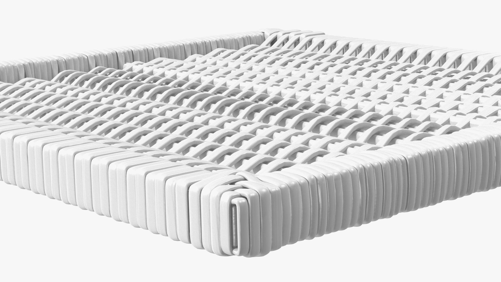 3D Rattan Panel White model