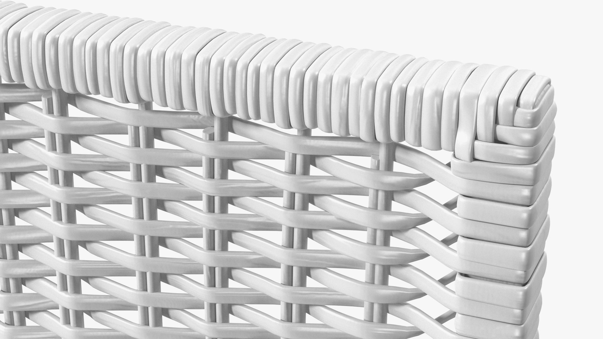 3D Rattan Panel White model