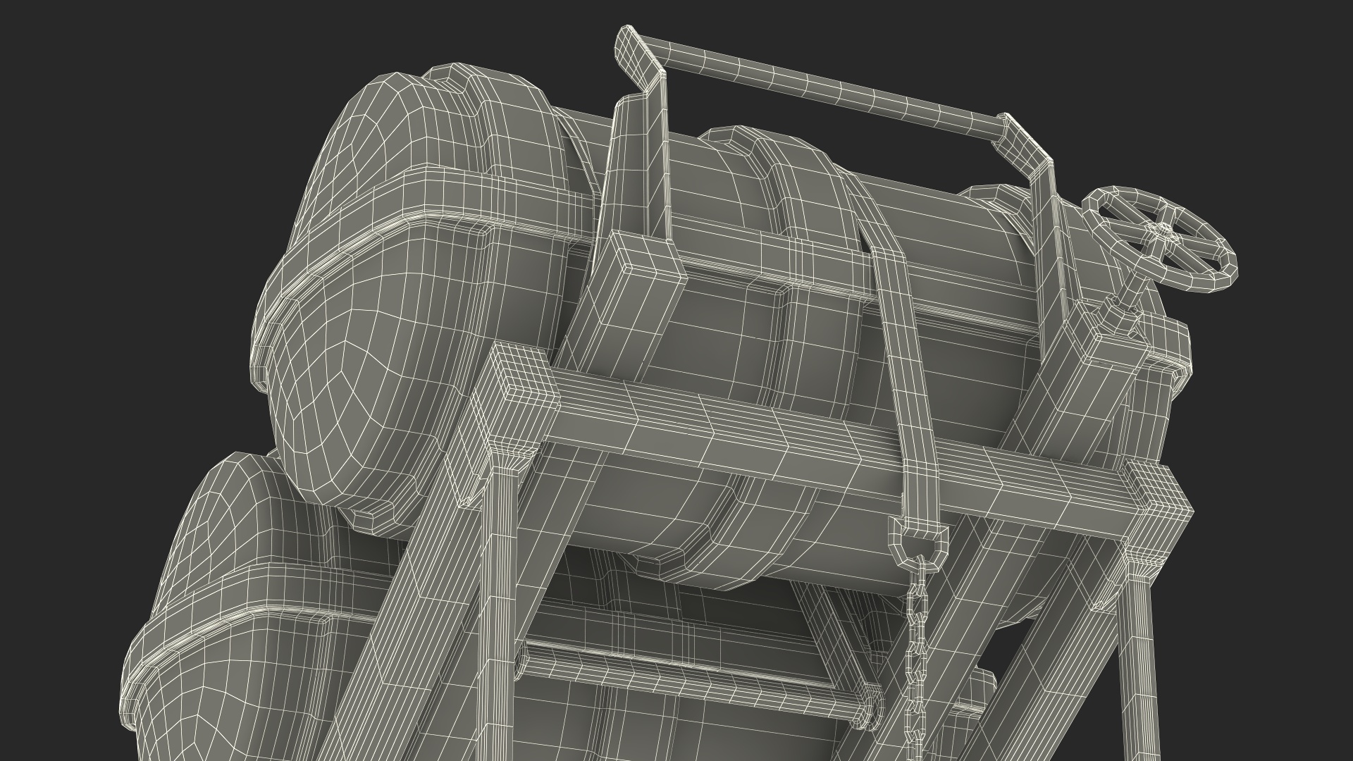 Life Raft Storage Rack 3D