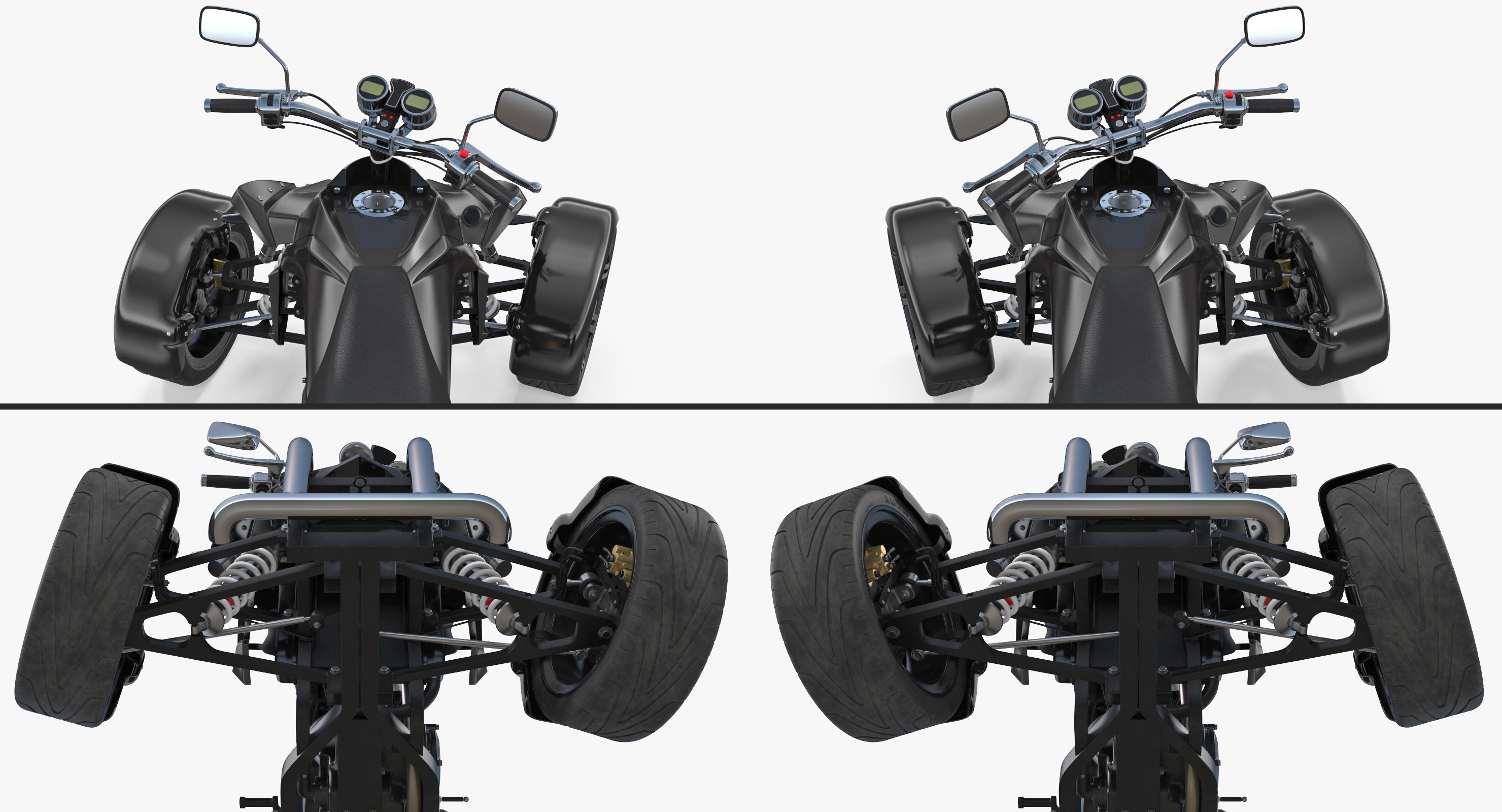 3D Racing Quad Bike Generic Rigged