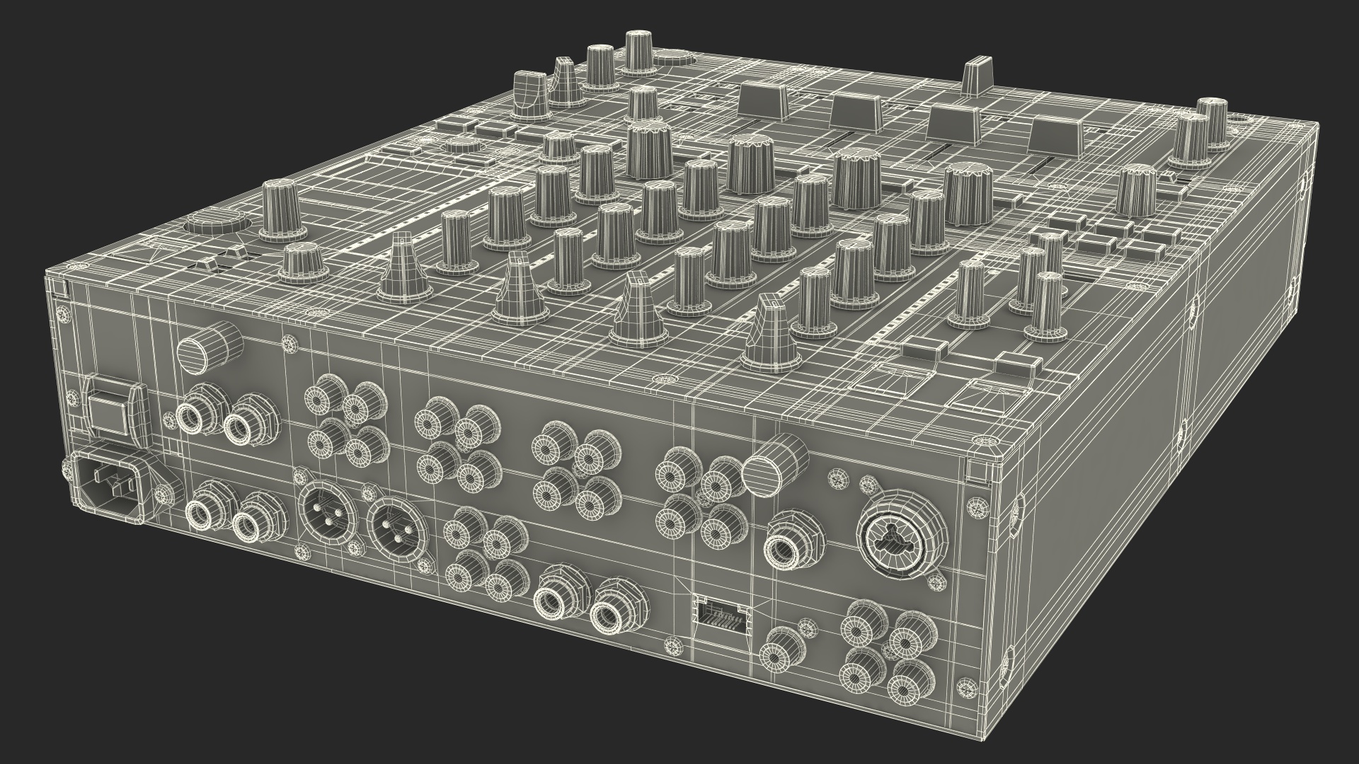 3D Blue DJ Booth model