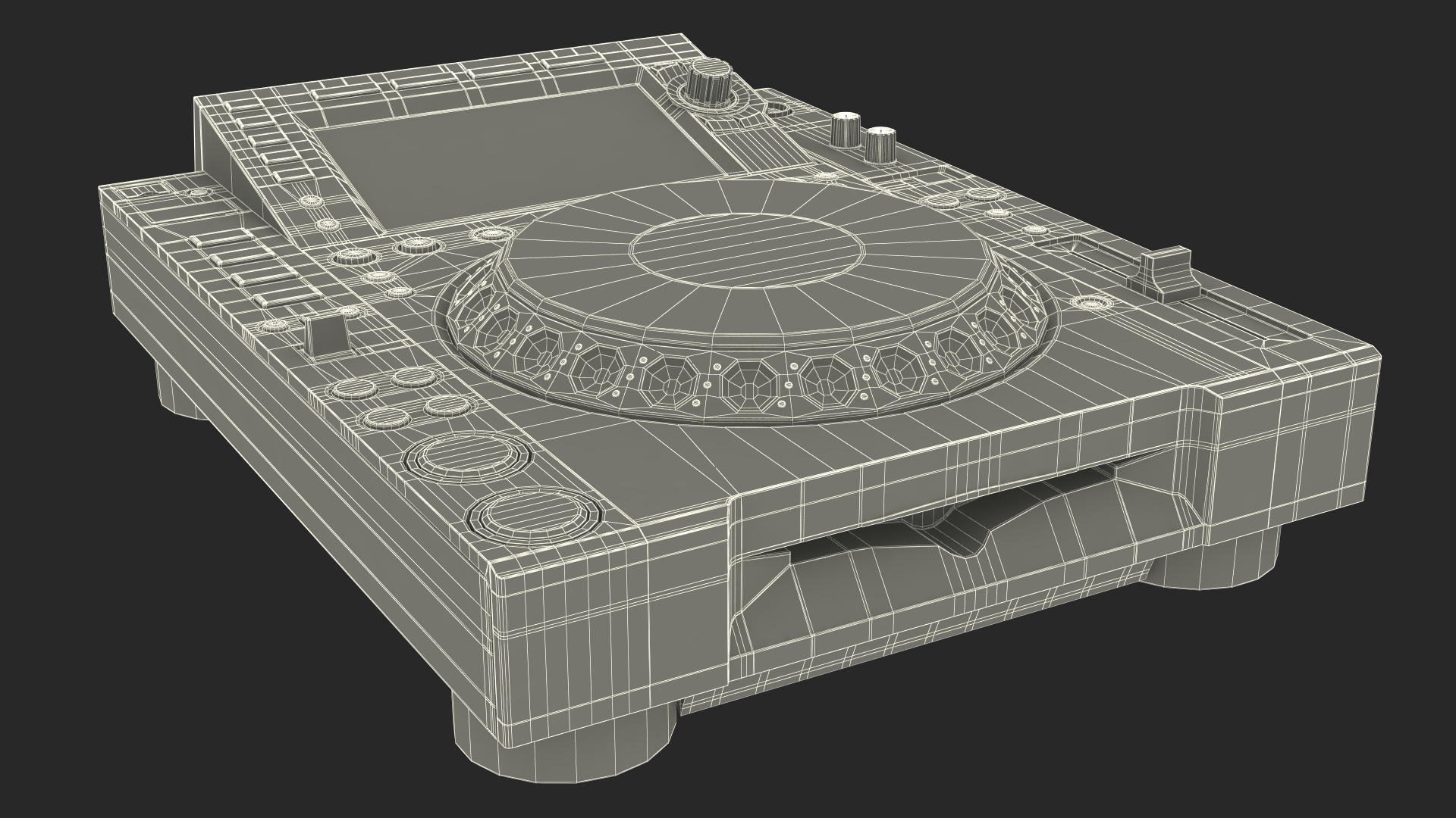 3D Blue DJ Booth model