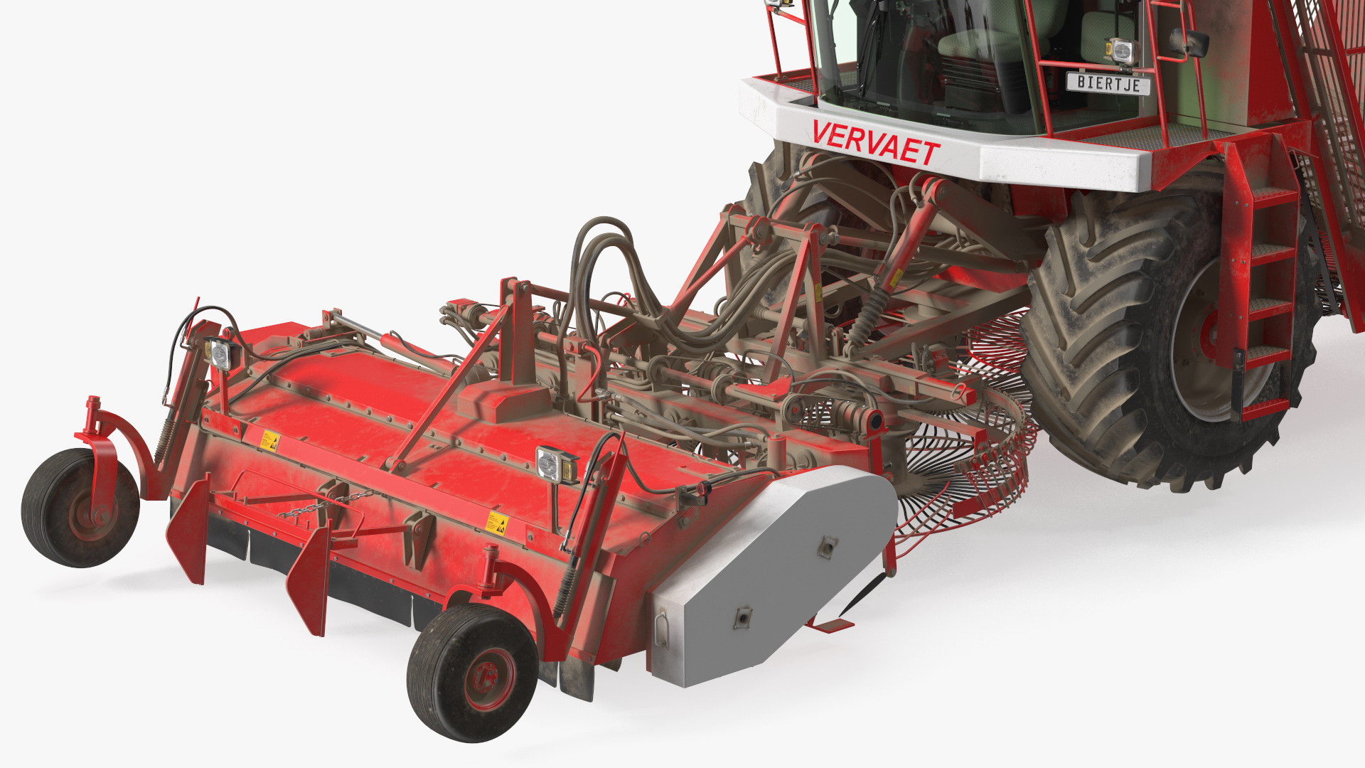 Vervaet 17T Beet Harvester Dusty Rigged 3D model