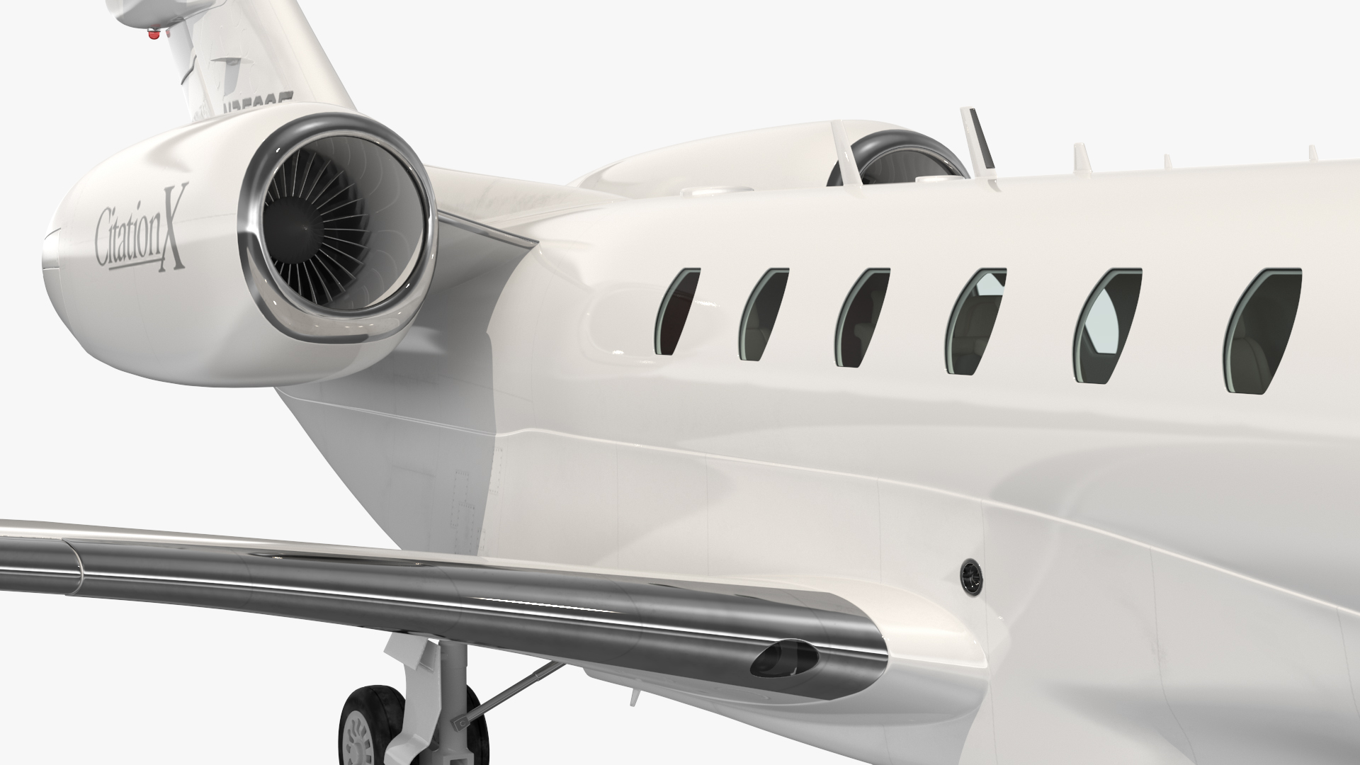 3D model Private Jet Cessna Citation X with Luxury Interior