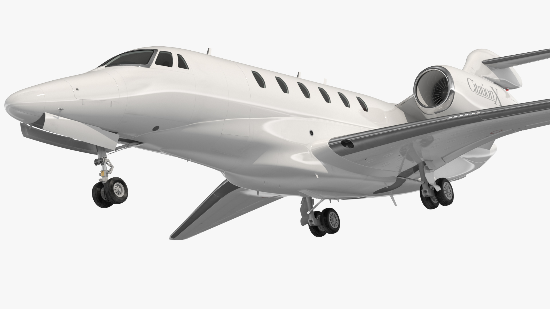 3D model Private Jet Cessna Citation X with Luxury Interior