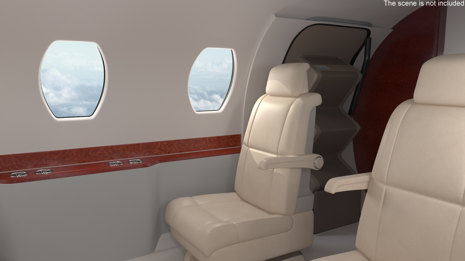 3D model Private Jet Cessna Citation X with Luxury Interior