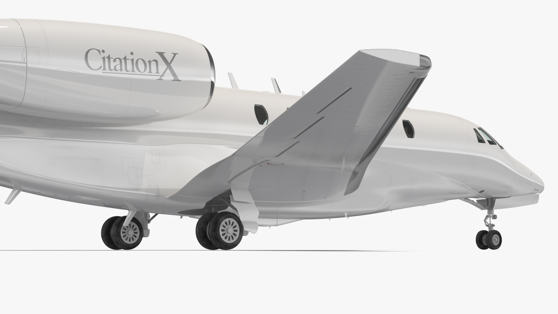 3D model Private Jet Cessna Citation X with Luxury Interior