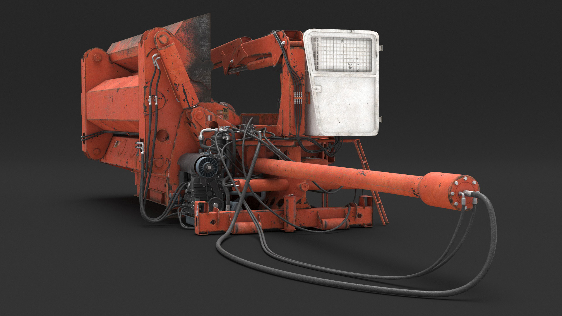 Portable Metal Baler Old 3D model