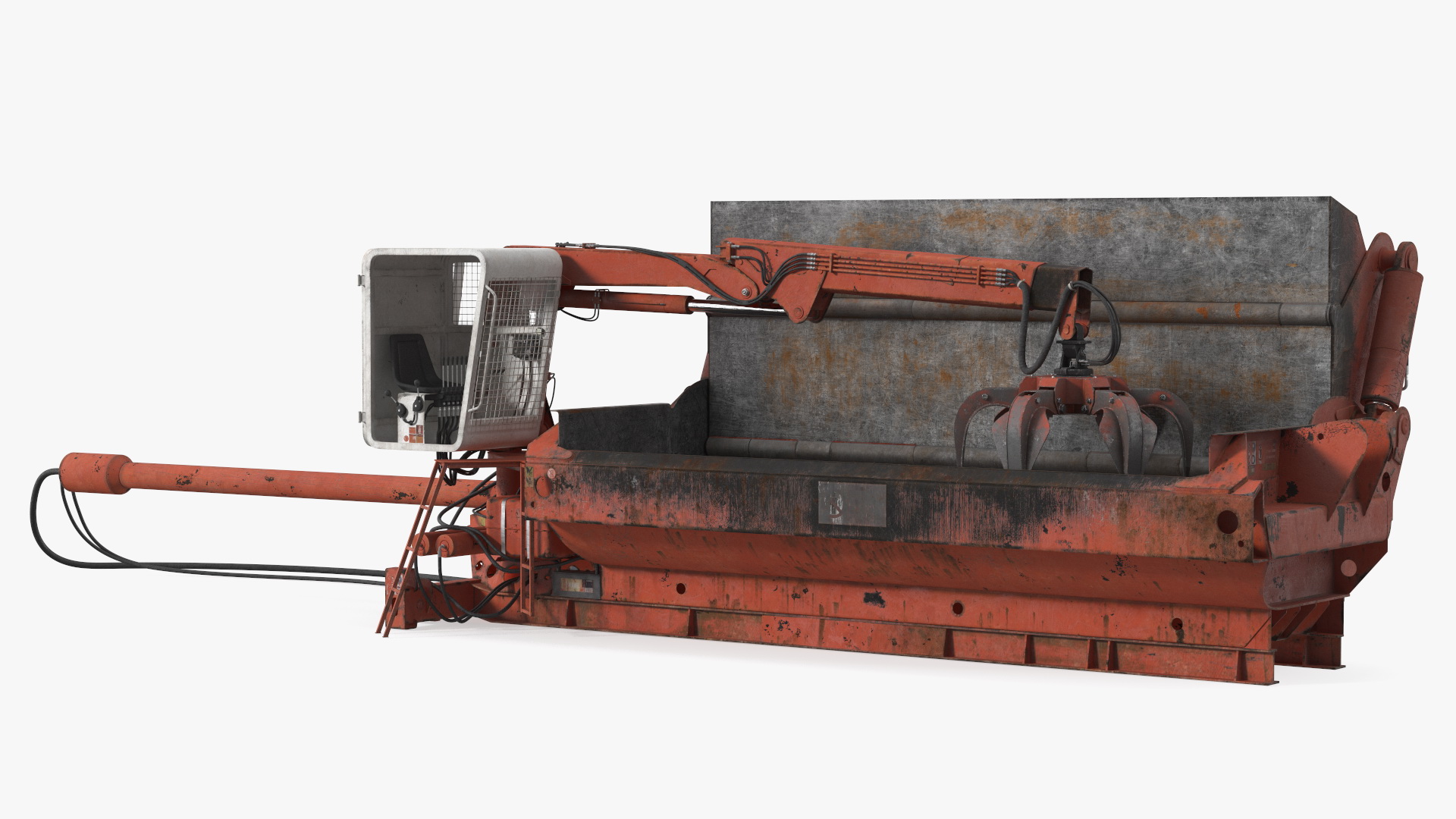 Portable Metal Baler Old 3D model