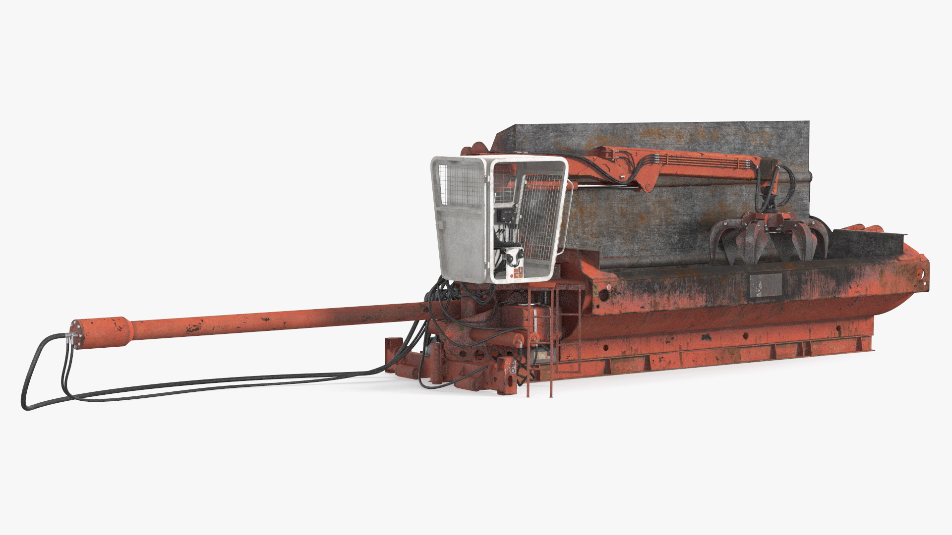 Portable Metal Baler Old 3D model