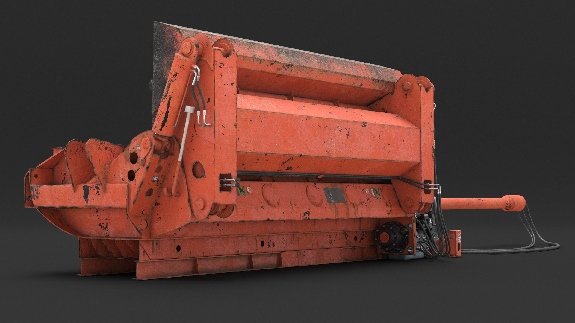 Portable Metal Baler Old 3D model