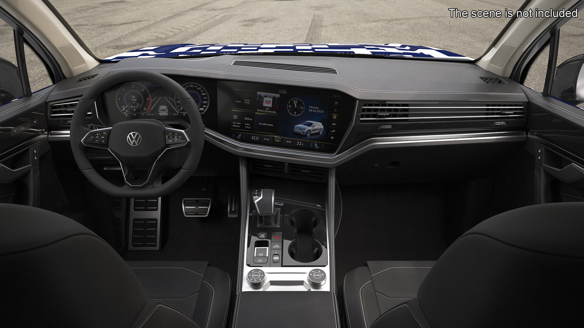 3D Volkswagen Touareg 2024 QR