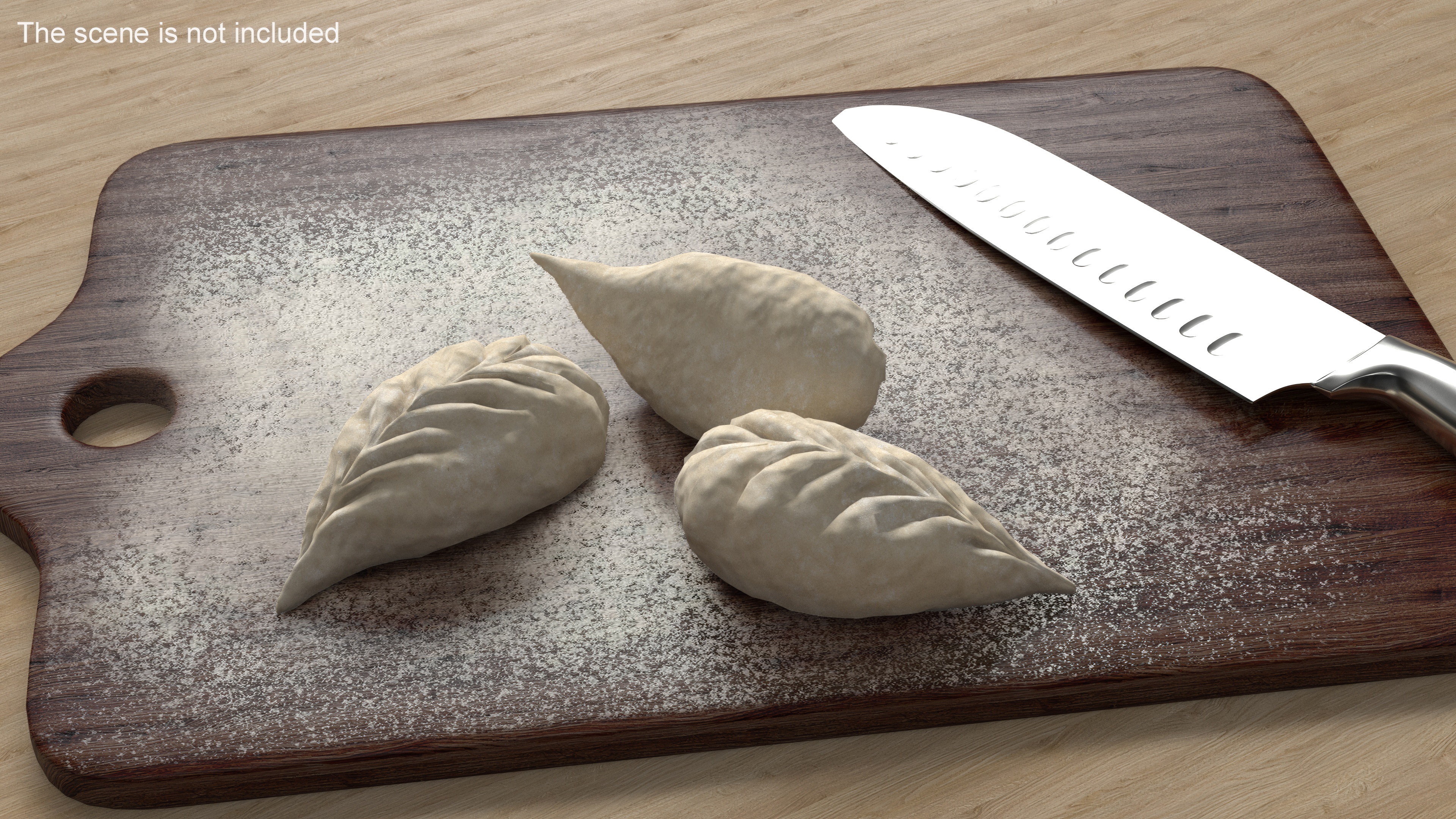 Leaf Shaped Dumpling Raw 3D model