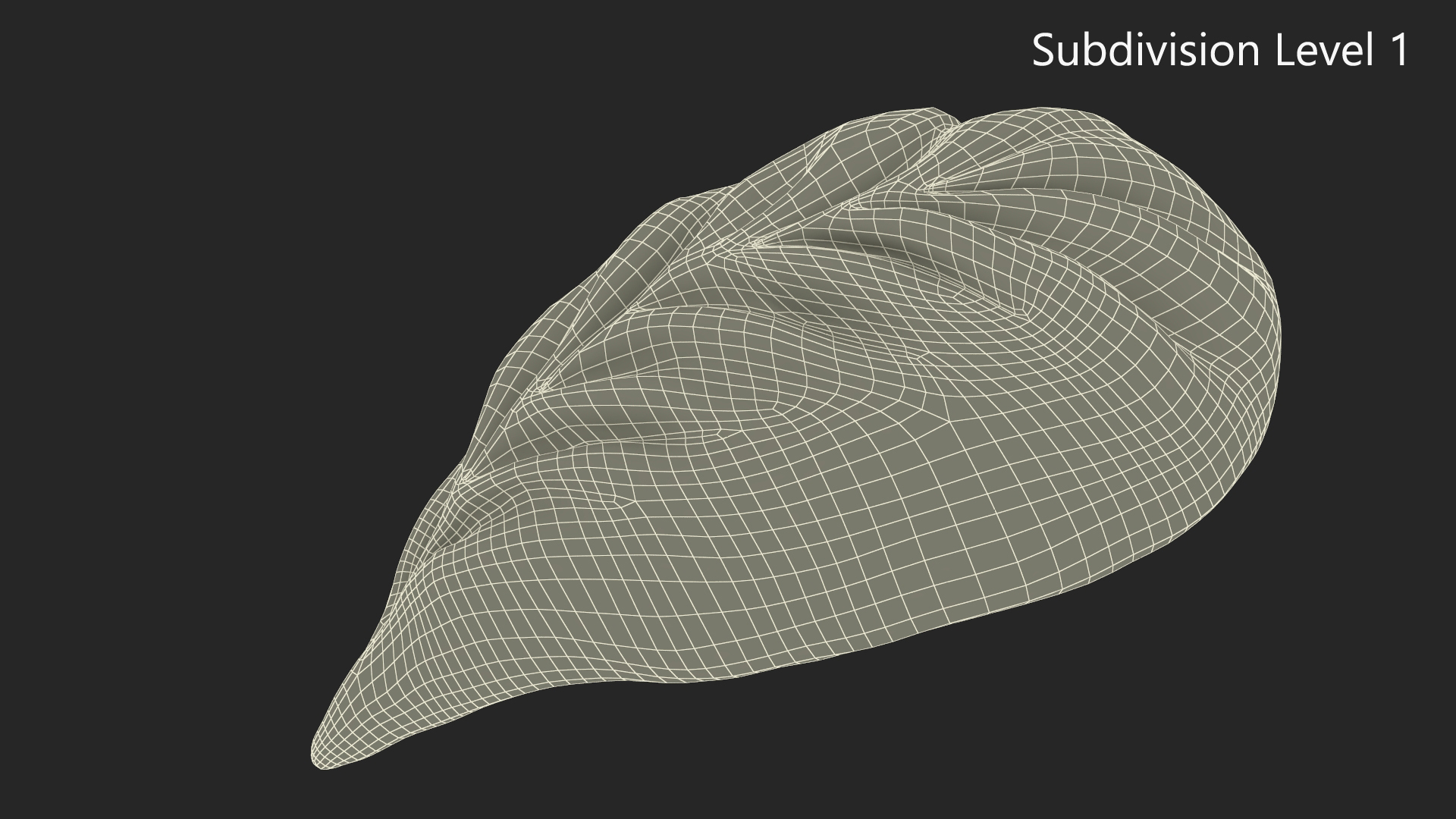 Leaf Shaped Dumpling Raw 3D model