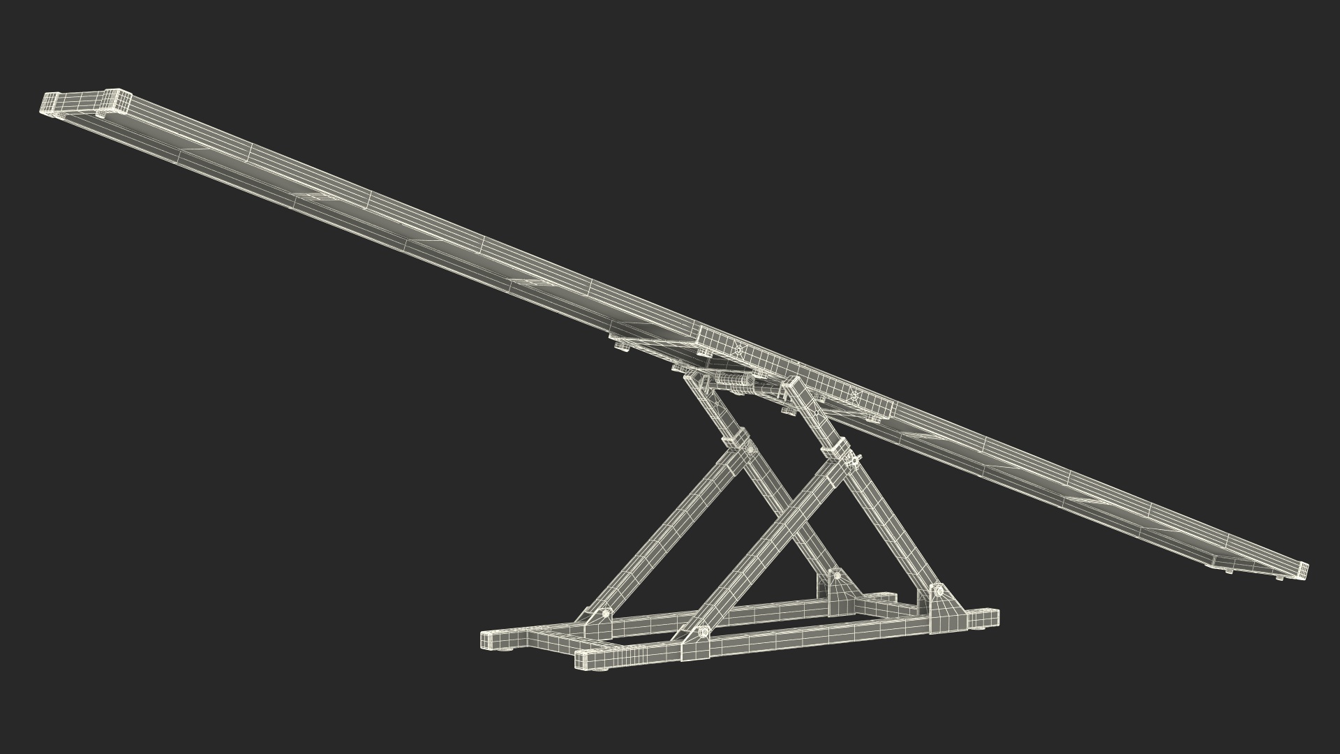 3D Dog Agility Seesaw model