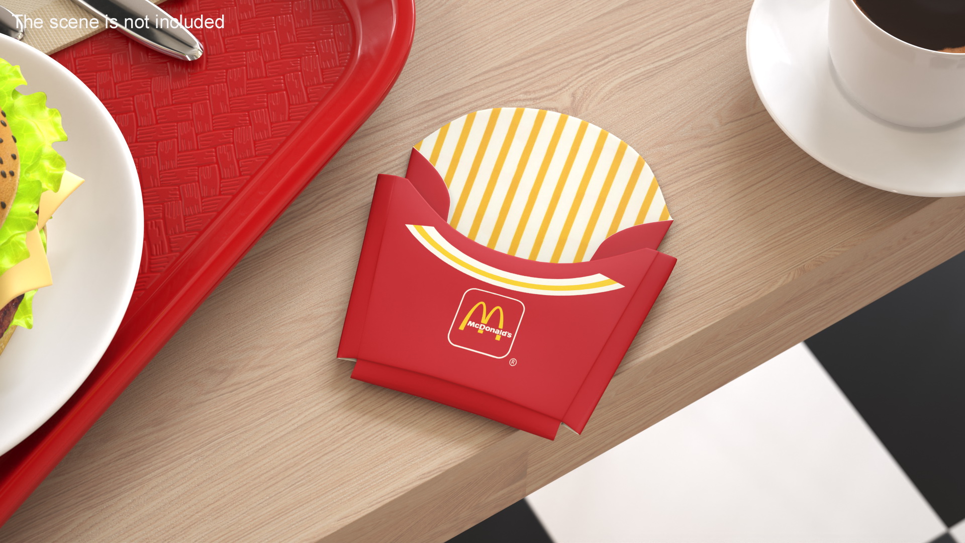 3D McDonald's French Fries Packaging model