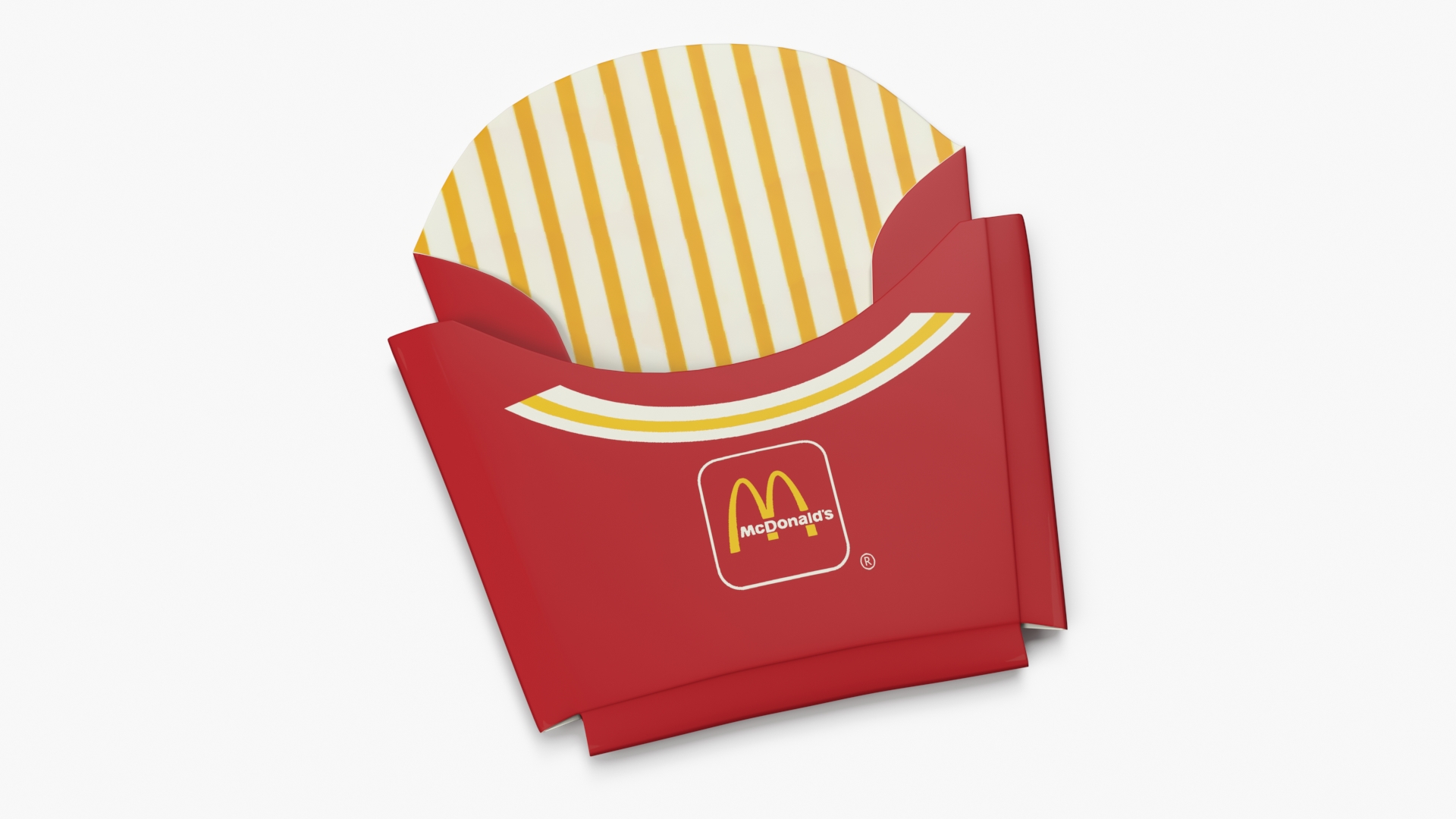 3D McDonald's French Fries Packaging model