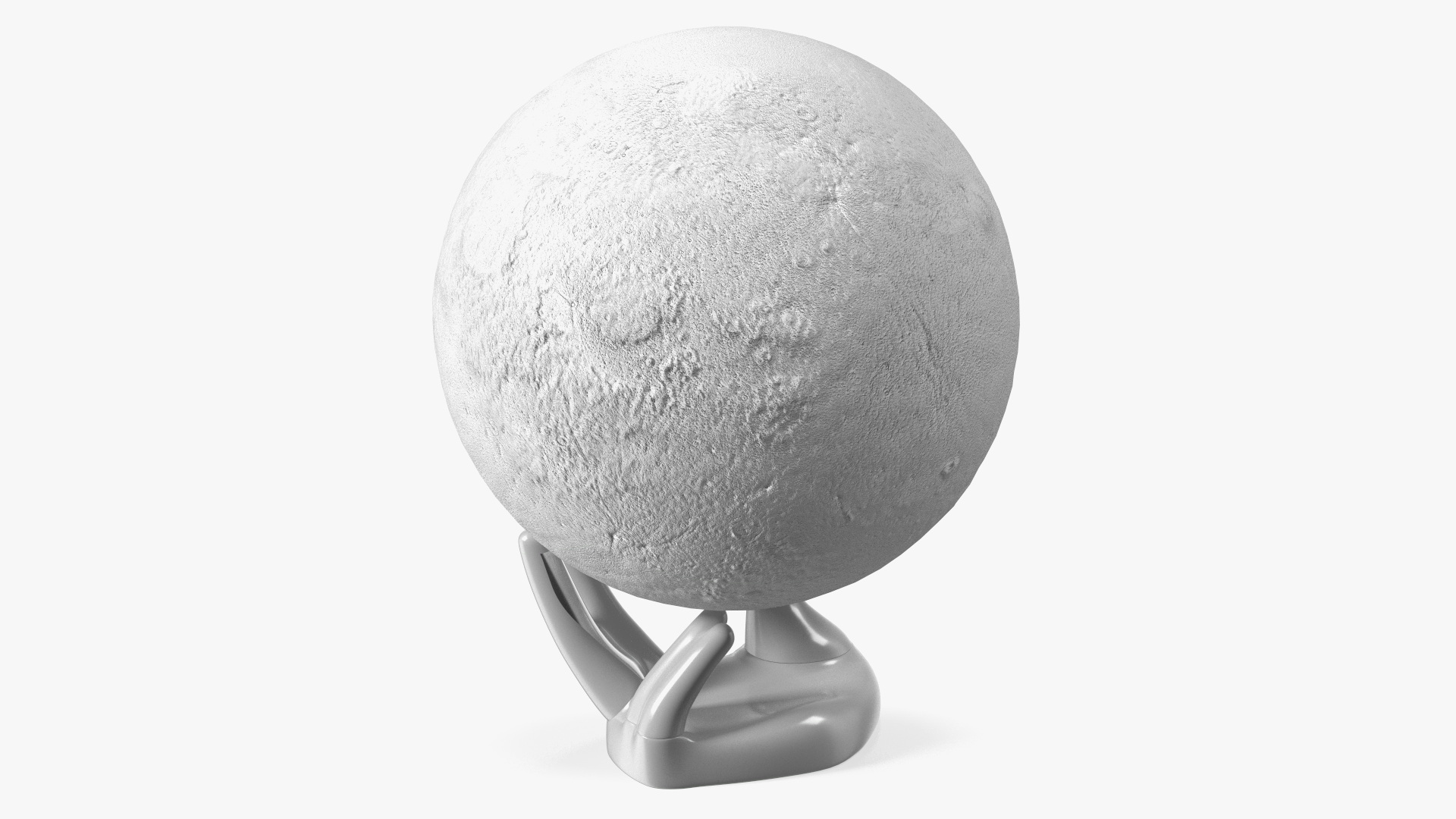 3D Moon Lamp on Stand Light Off model