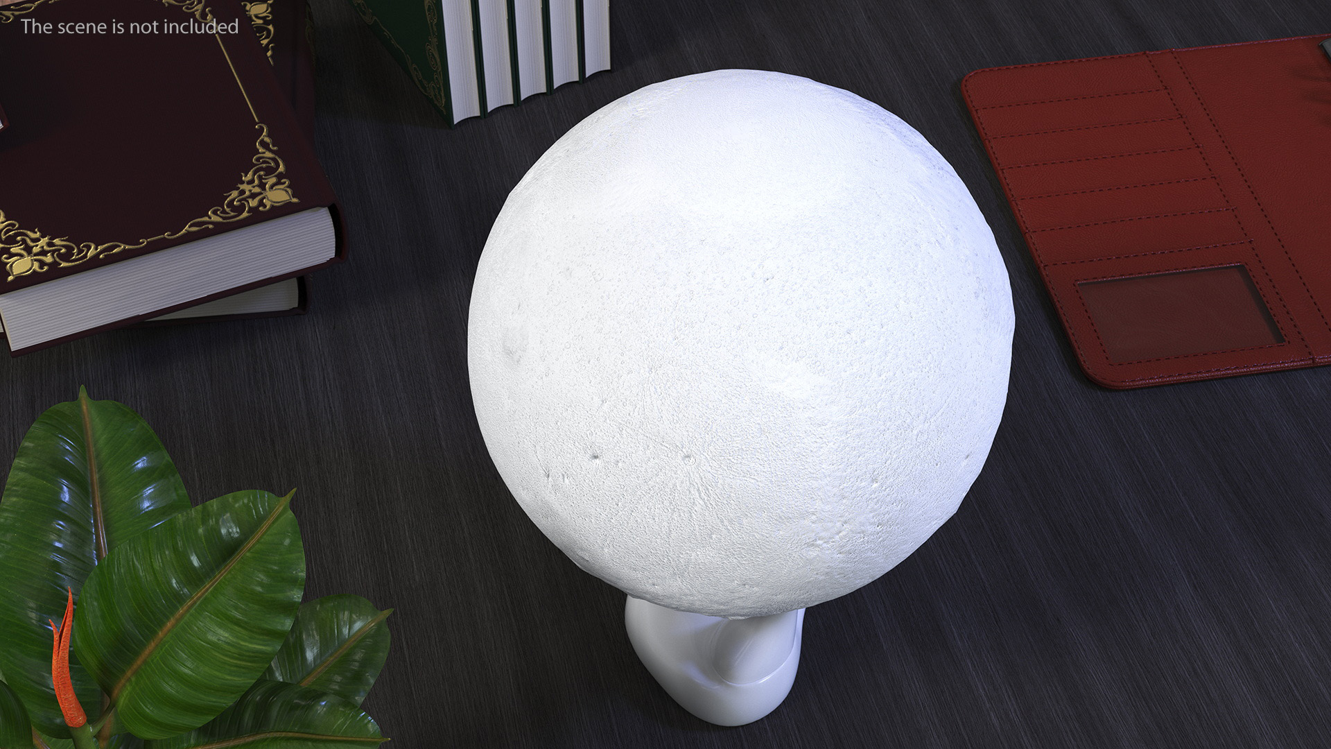 3D Moon Lamp on Stand Light Off model