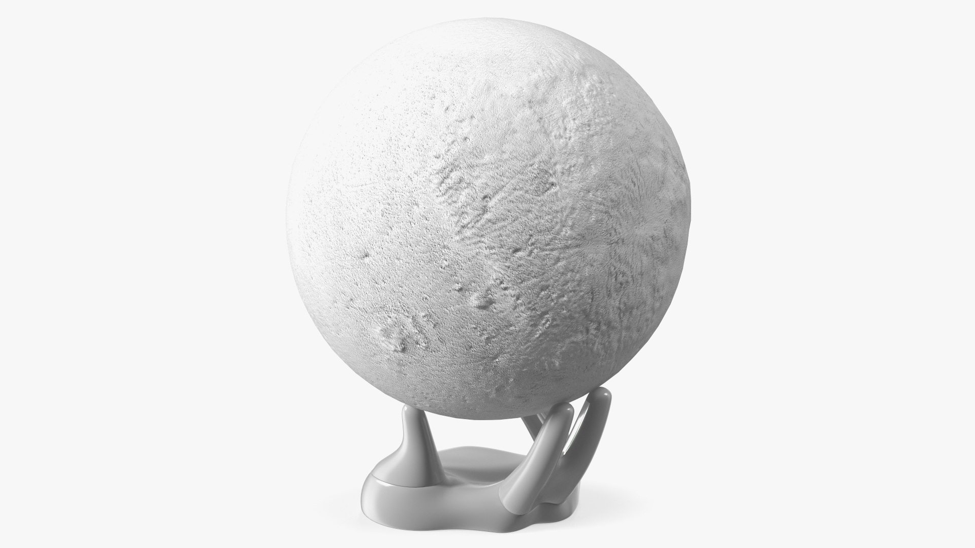 3D Moon Lamp on Stand Light Off model