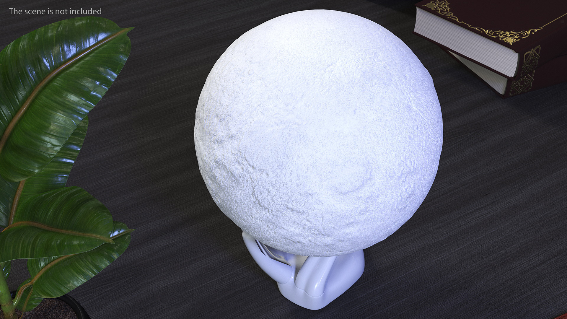 3D Moon Lamp on Stand Light Off model