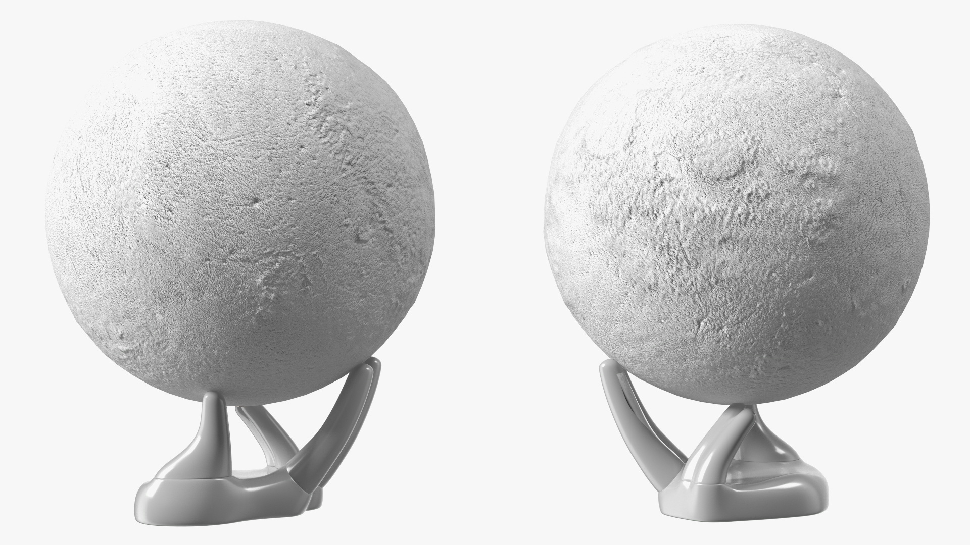 3D Moon Lamp on Stand Light Off model