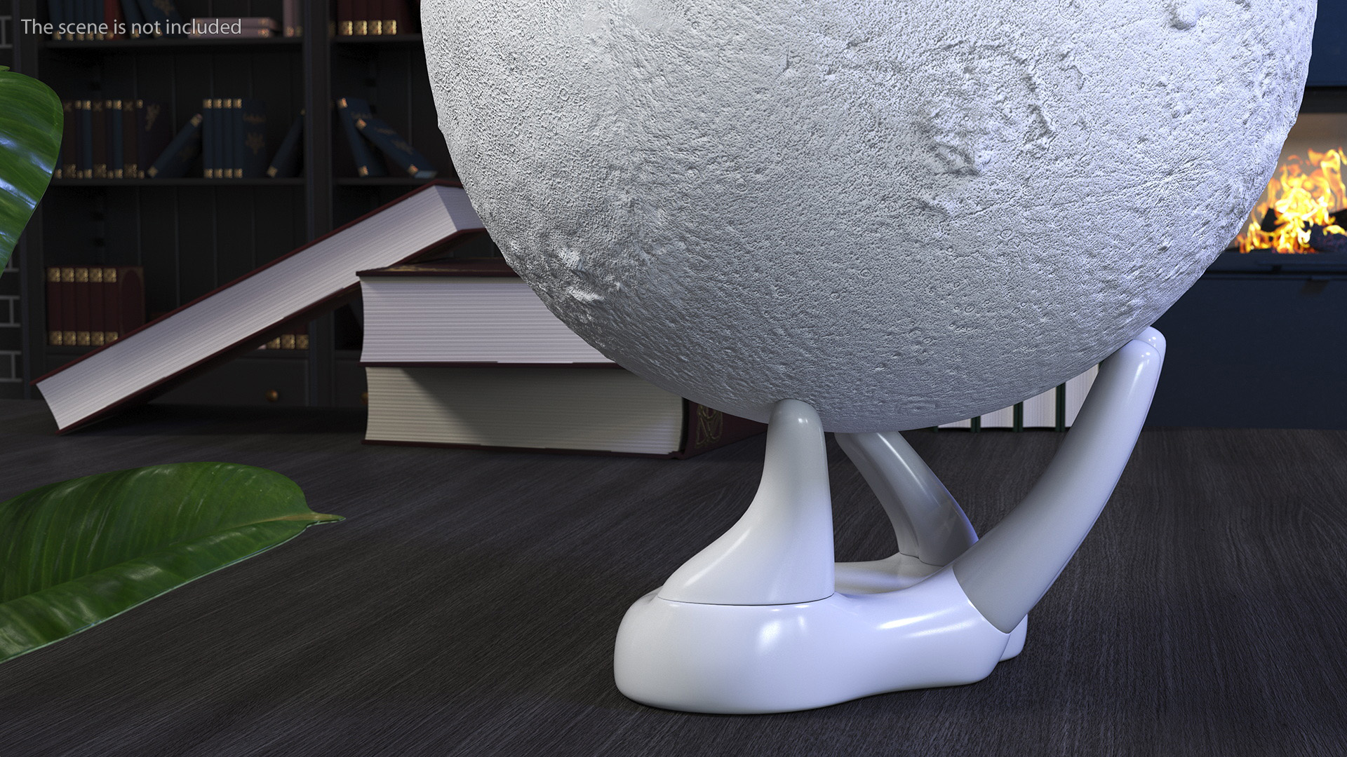 3D Moon Lamp on Stand Light Off model