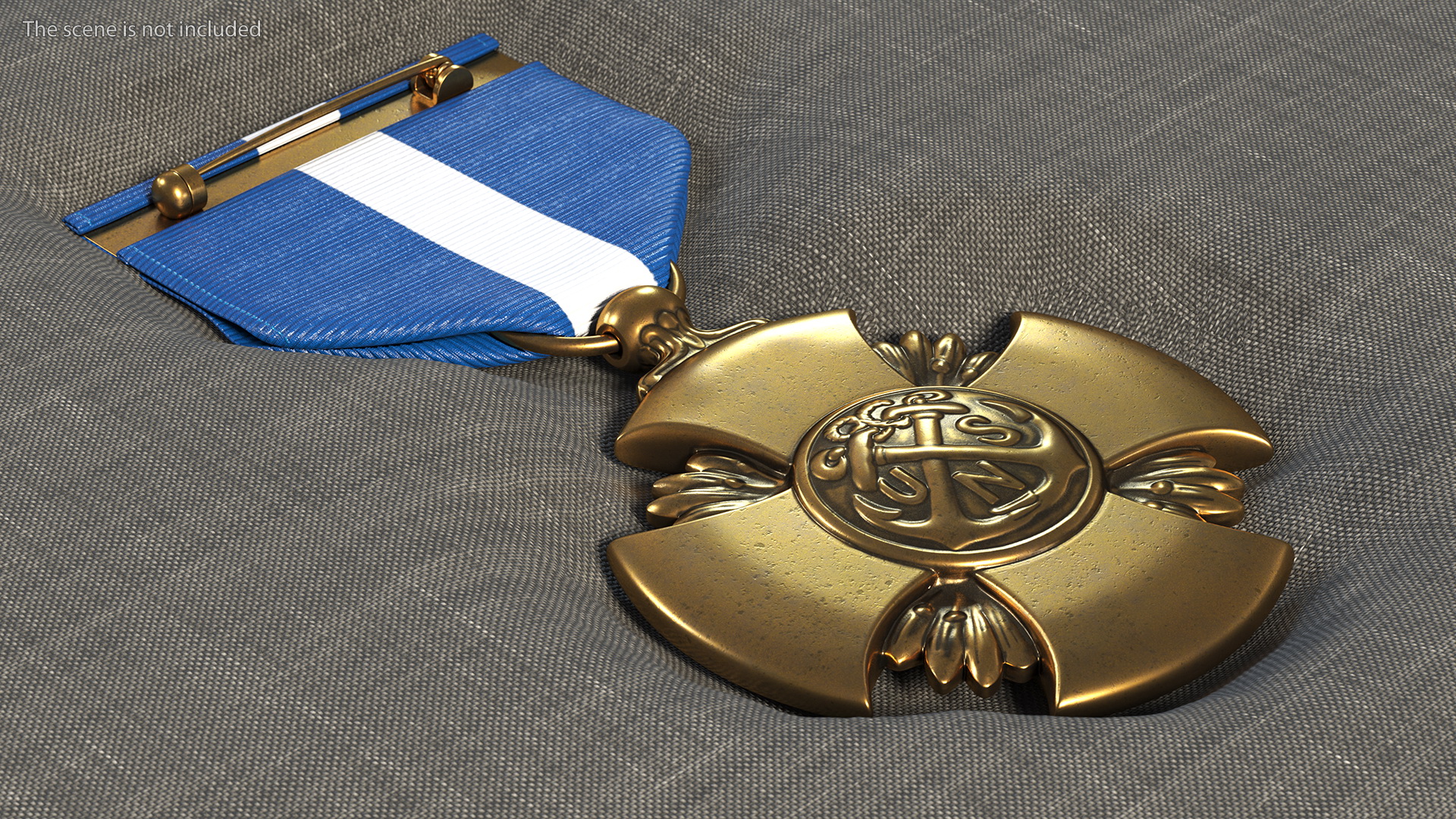 3D Navy Cross Medal