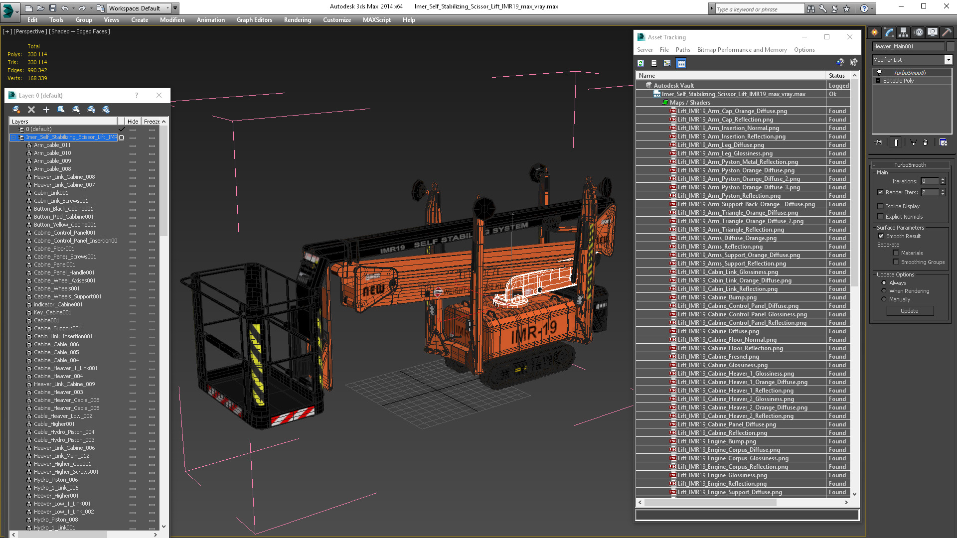 3D model Imer Self Stabilizing Scissor Lift IMR19