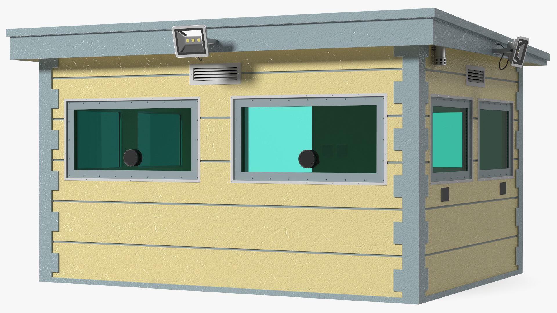 3D Outdoor Bullet Resistant Guard House