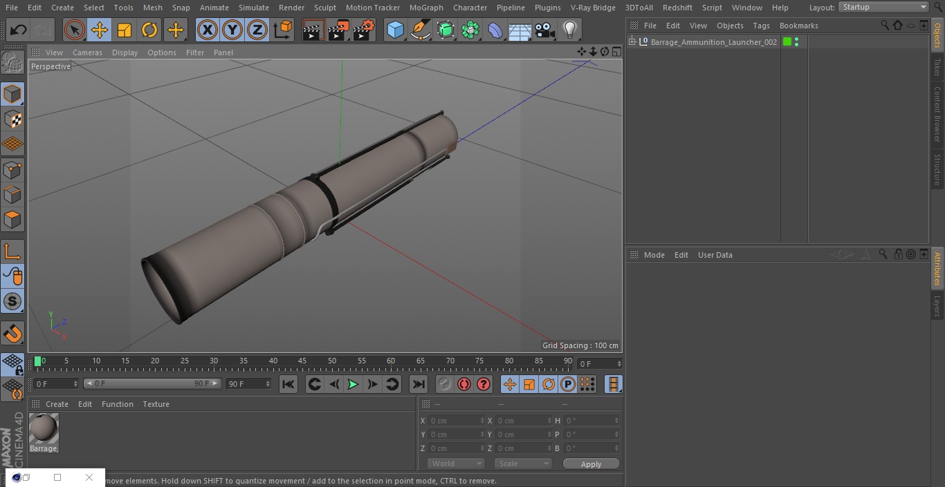 Barrage Ammunition Launcher 3D