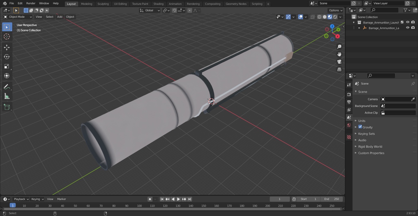 Barrage Ammunition Launcher 3D