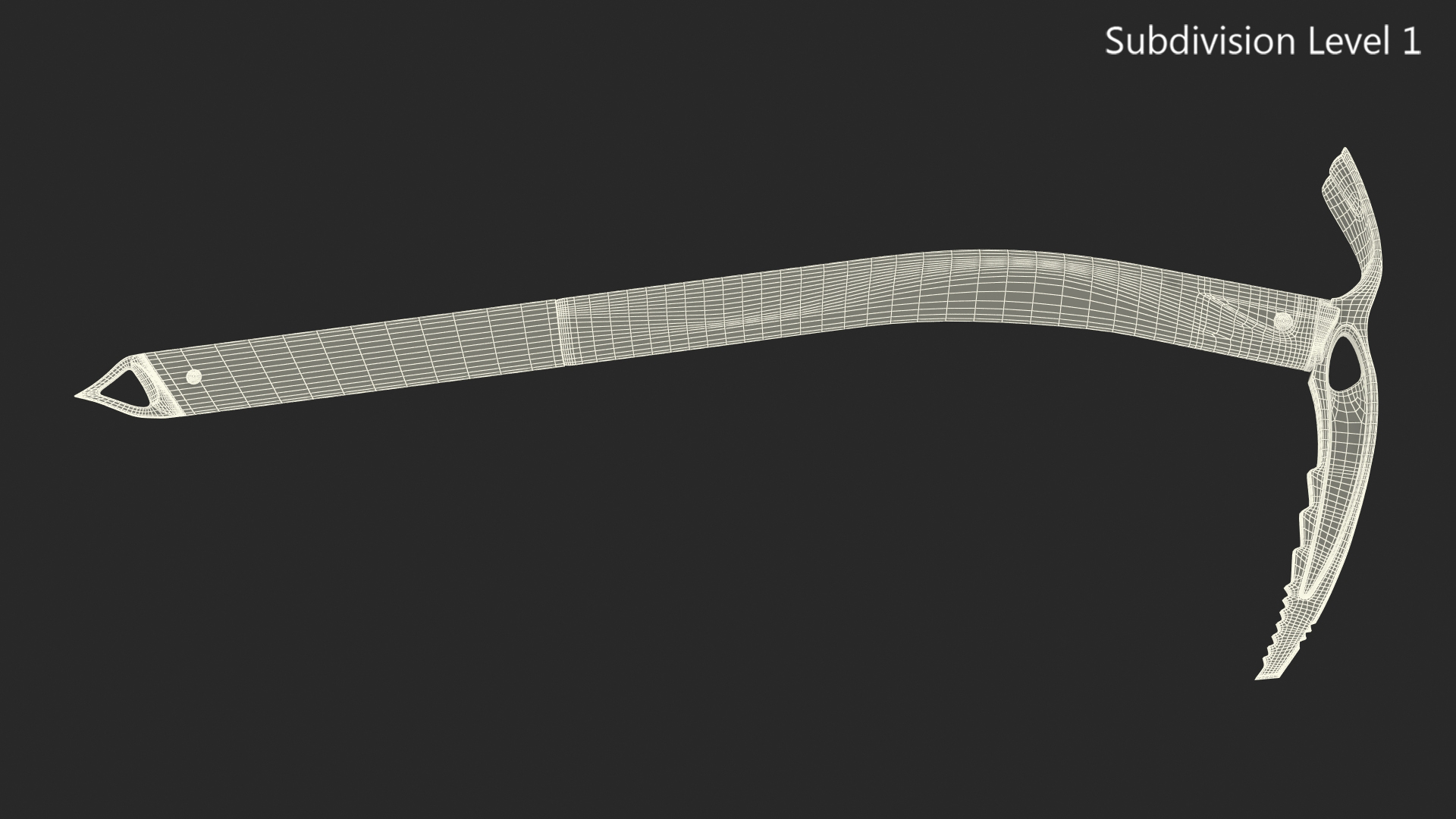 Ice Axe Petzl Summit Evo 3D model