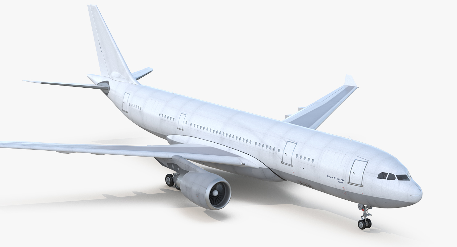 3D Airbus A330 P2F Generic model