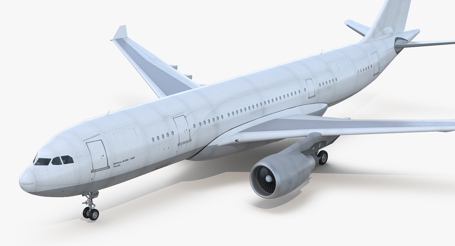 3D Airbus A330 P2F Generic model