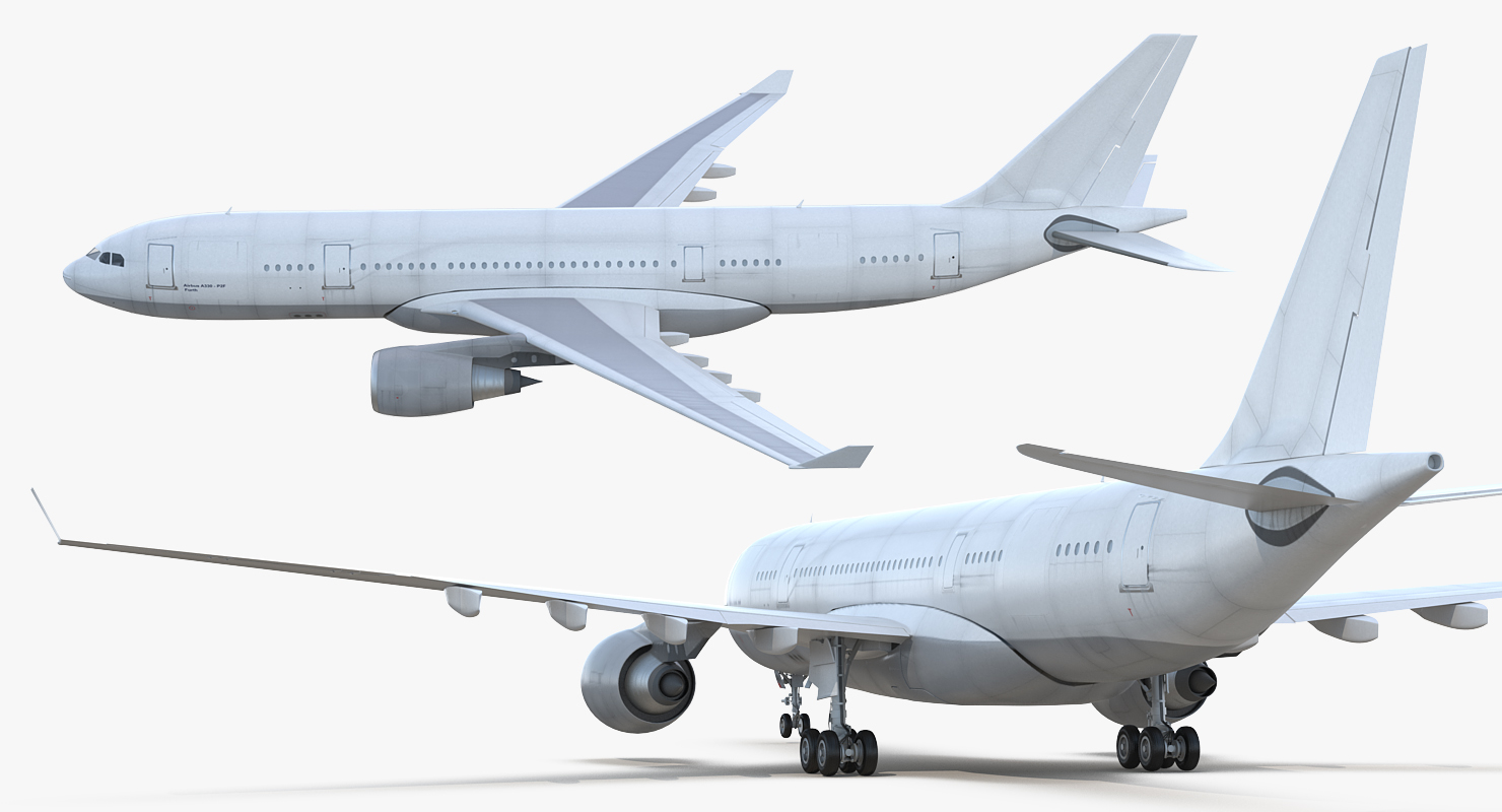 3D Airbus A330 P2F Generic model