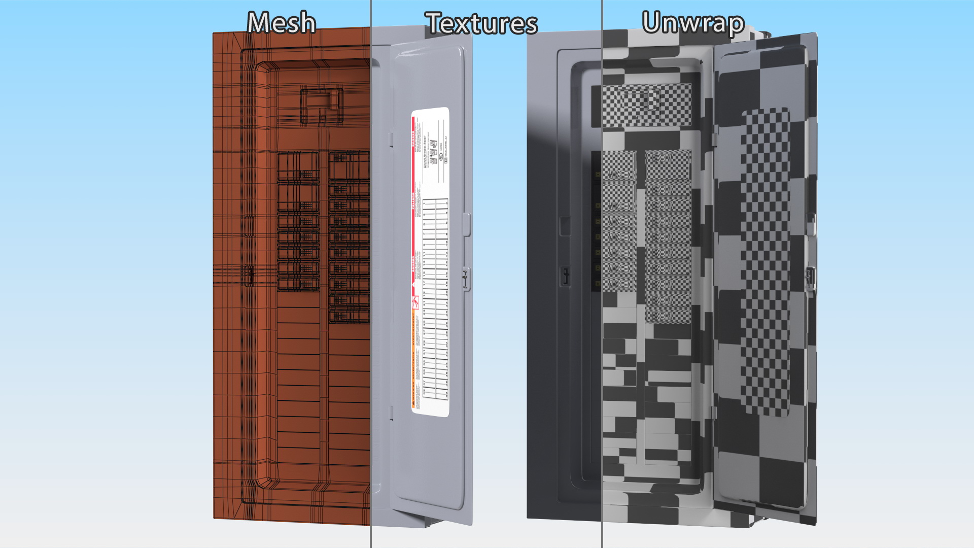 3D model Electrical Panel Fuse Box