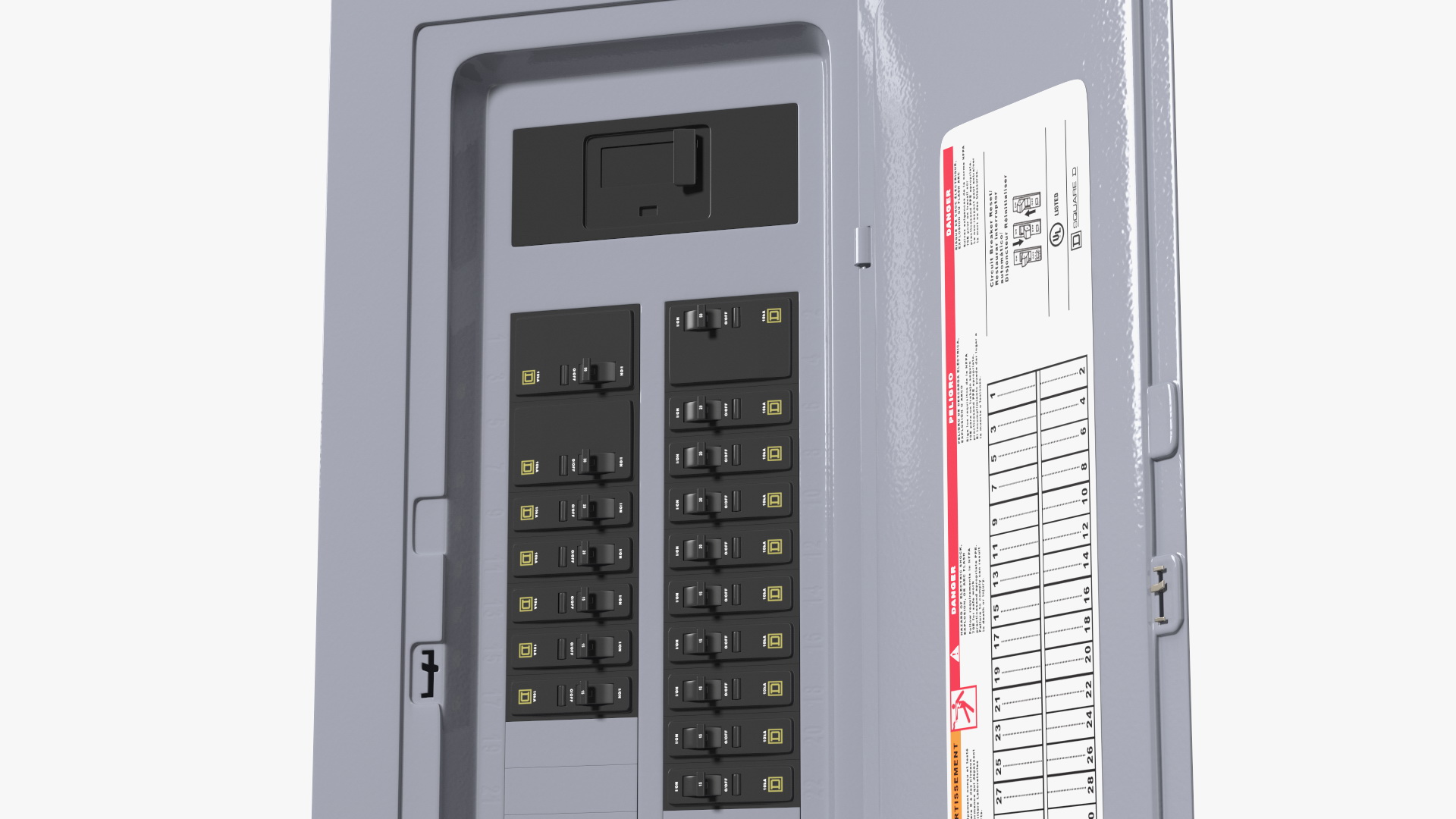 3D model Electrical Panel Fuse Box