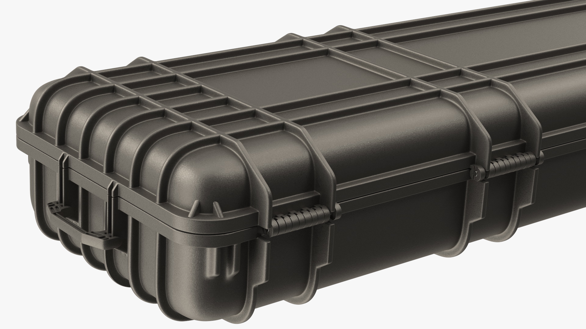 Open Waterproof Rifle Hard Case Black 3D