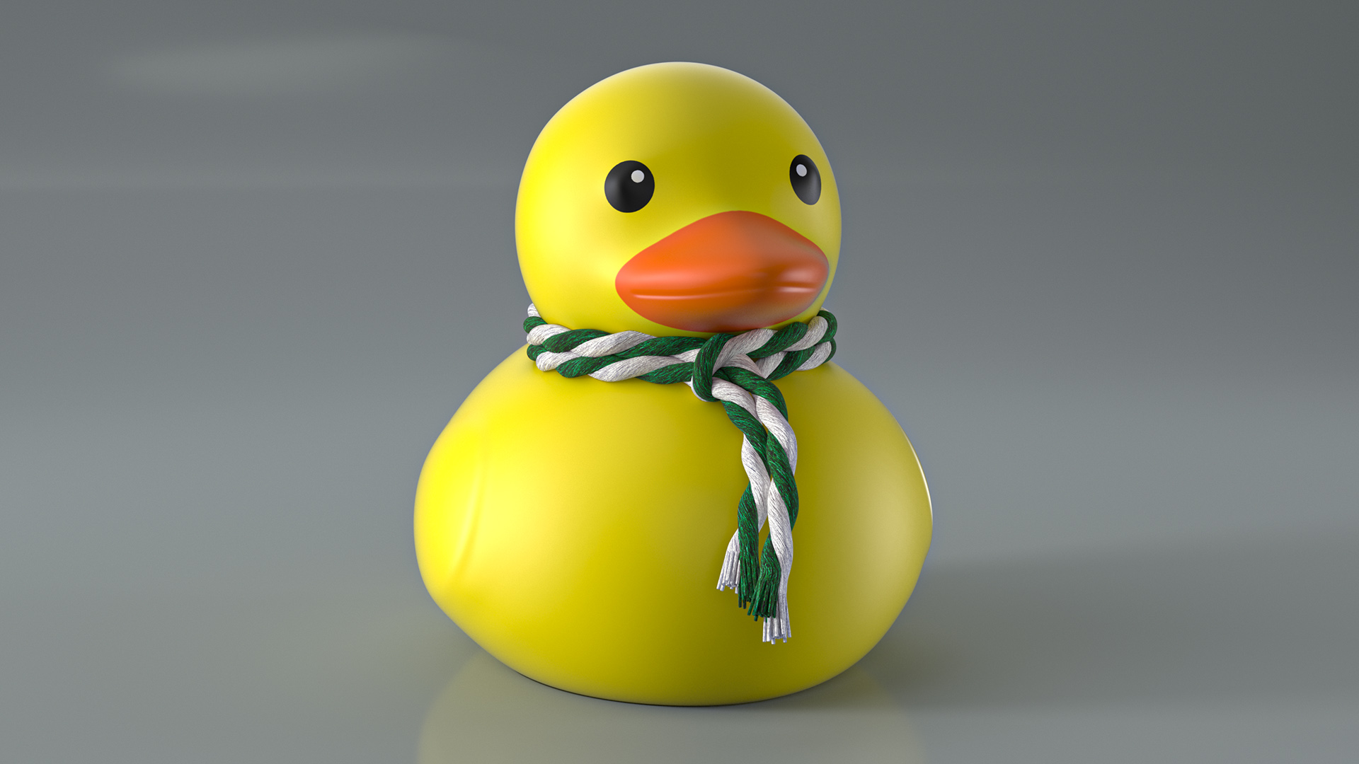 Scarf Green for Rubber Duck 3D