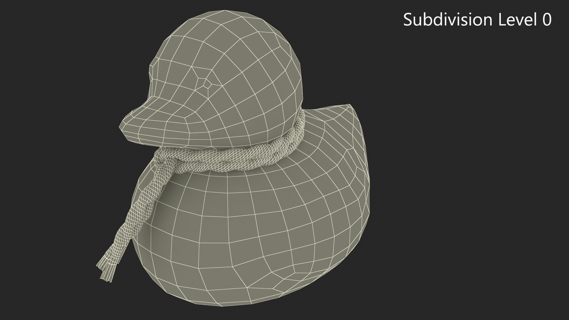 Scarf Green for Rubber Duck 3D