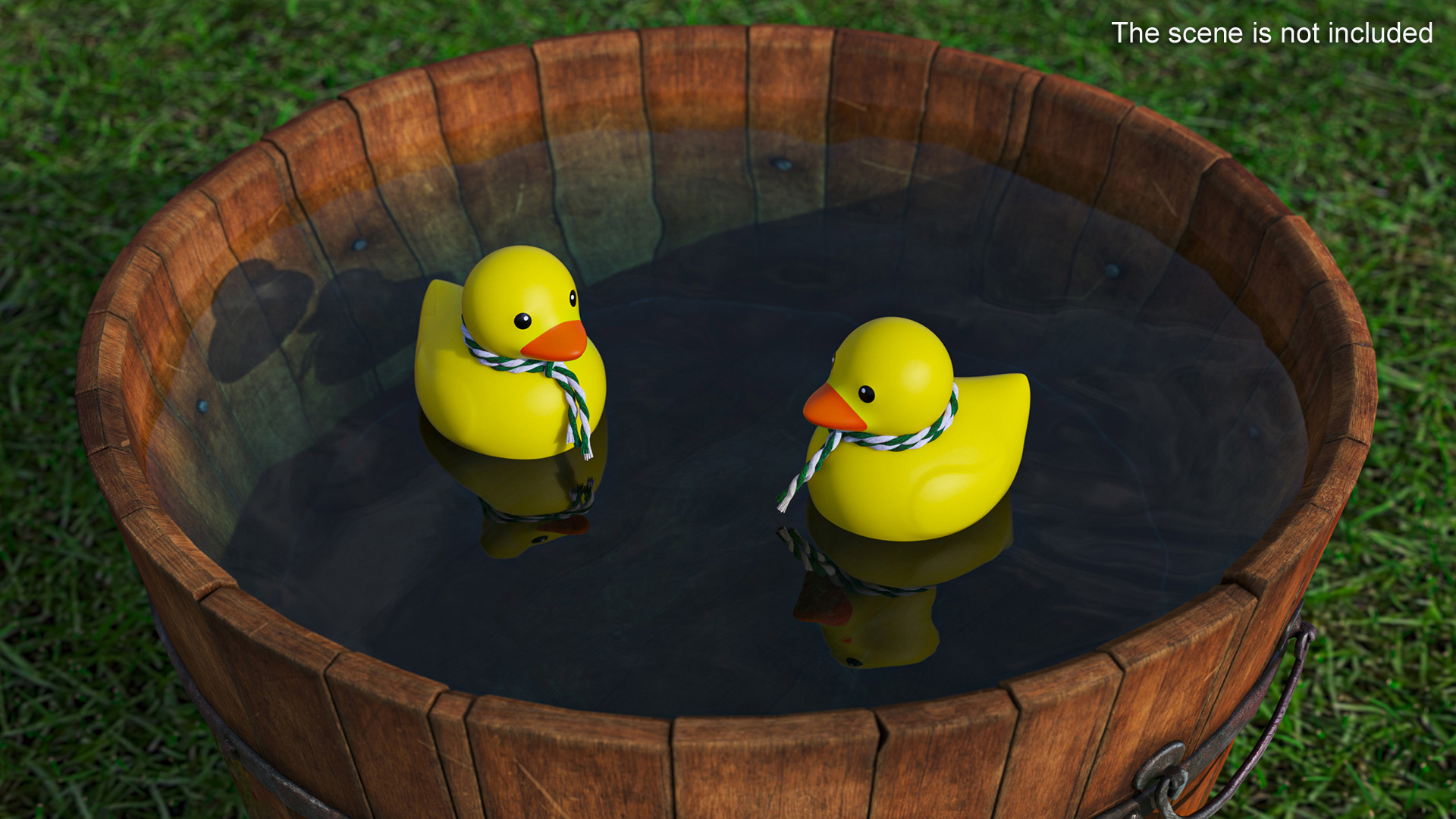 Scarf Green for Rubber Duck 3D