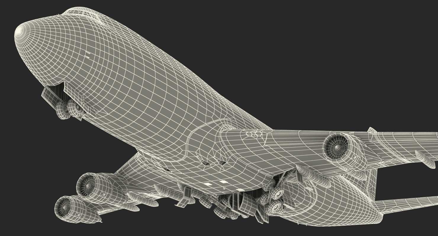 3D Boeing 747 100B Generic model